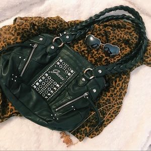 Guess Black Leather looking Handbag